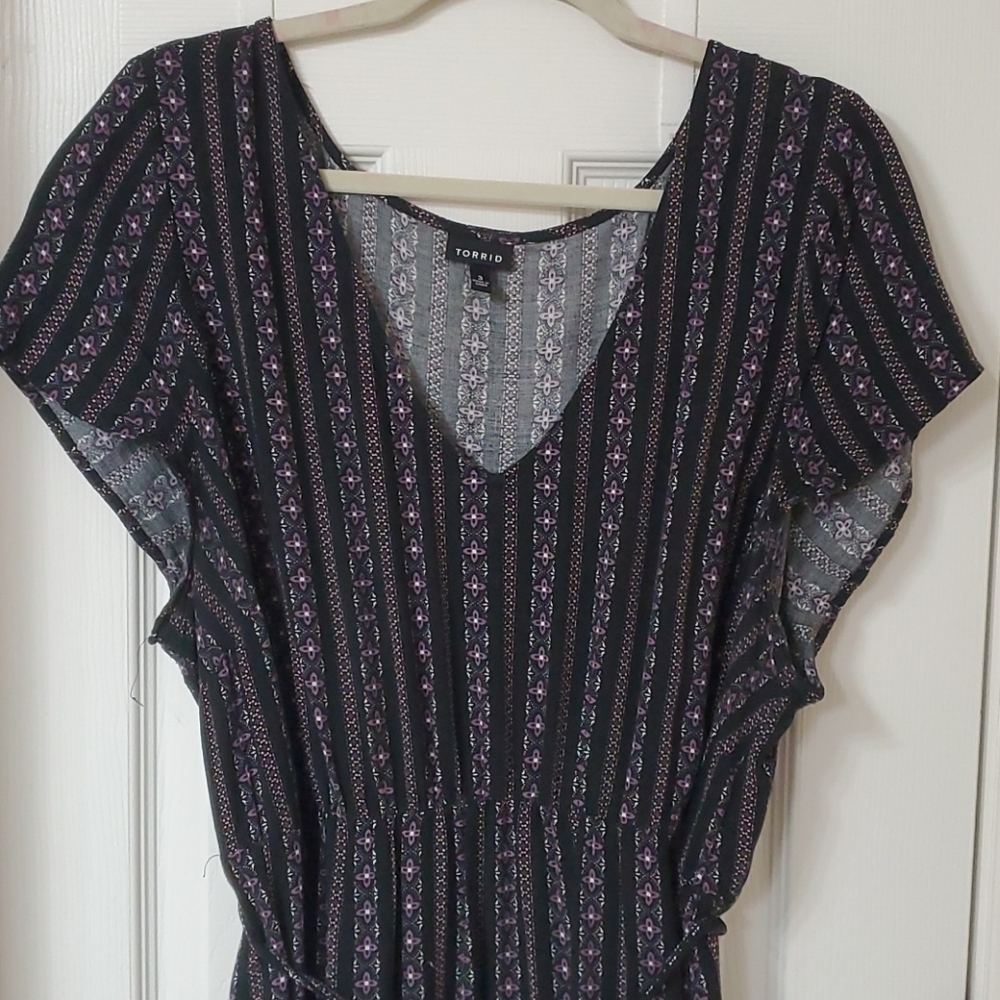 Black Torrid a-line dress